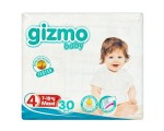 Подгузники детские, Gizmo (Гизмо) 7-18 кг р. 4 30 шт